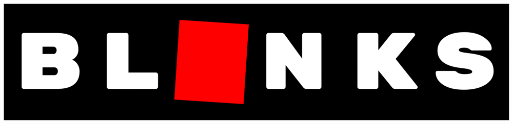 Blanks app logo: the word BLANKS with the A replaced by a red square